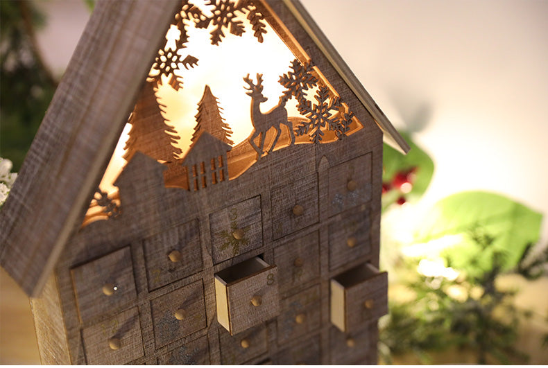 CHRISTMAS Wooden House Decoration