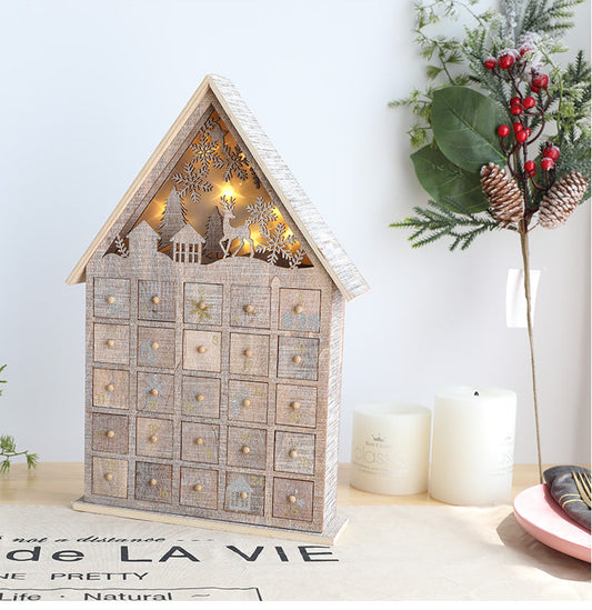 CHRISTMAS Wooden House Decoration