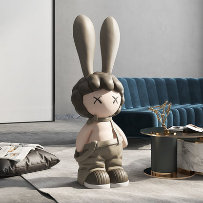 Bunny Rabbit Large Floor Statue