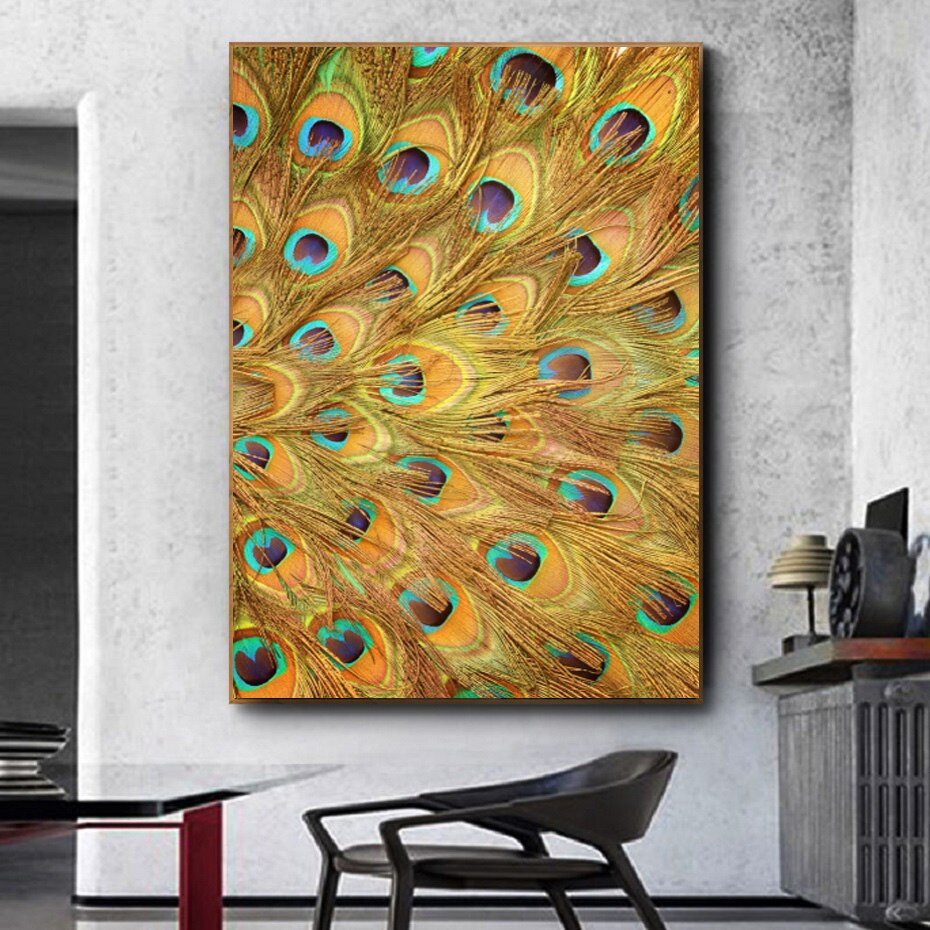 Peacock Feather Canvas Art