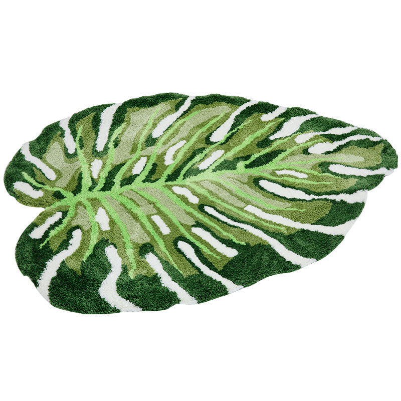 Tropical Monstera Leaf Rug