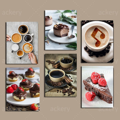 Afternoon Tea Dessert Coffee Canvas Art