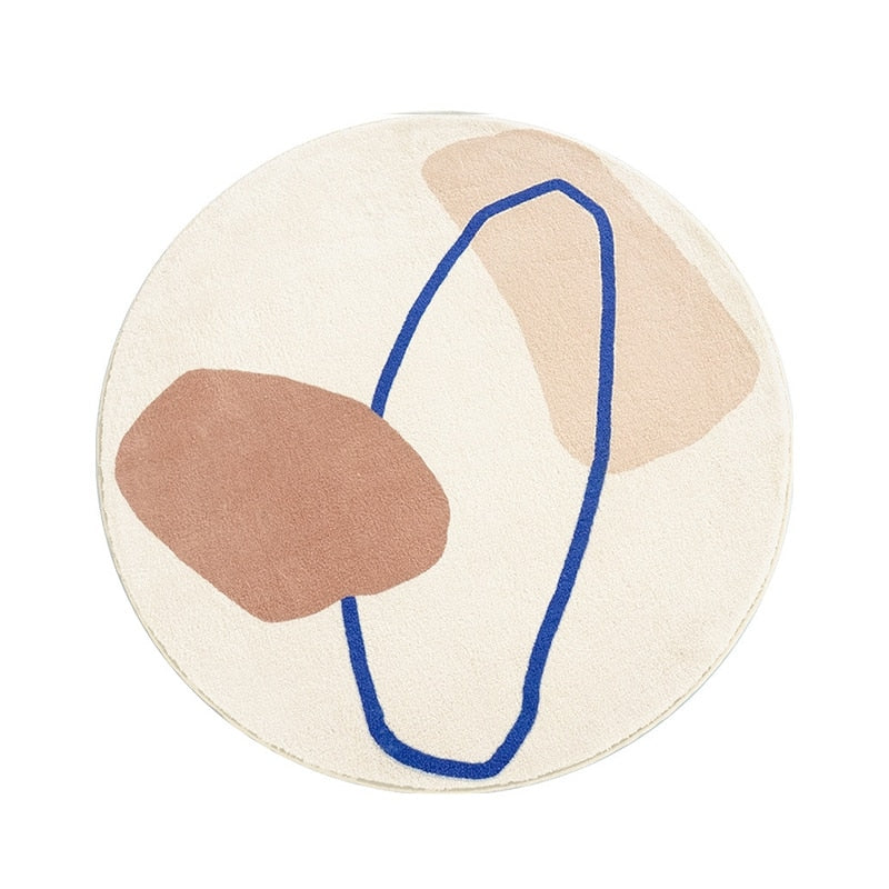 Abstract Round Rug