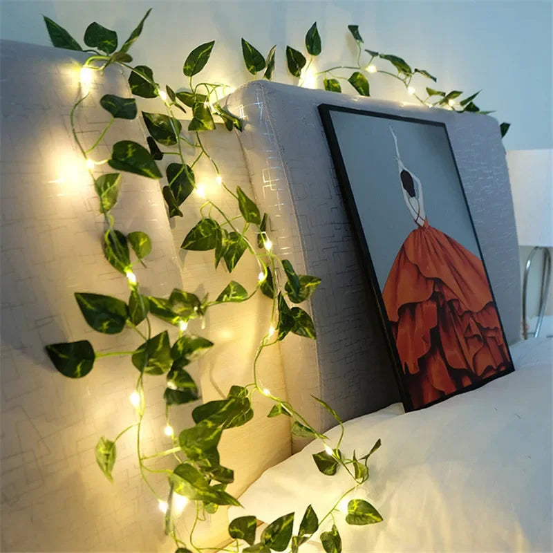 Green Leaf String Lights