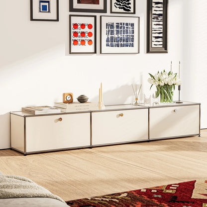 USM Haller White Modular Storage Cabinet Replica