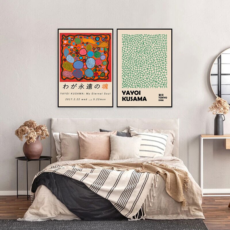 Yayoi Kusama Exhibition Gallery Canvas Art