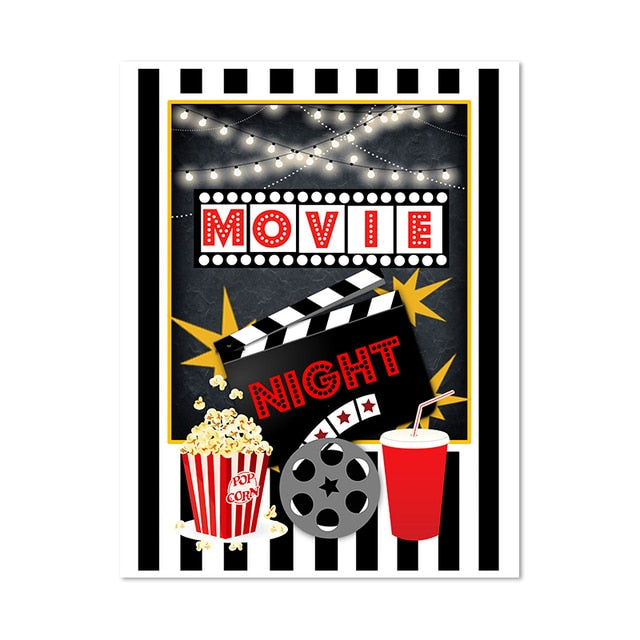 Movie Night Theater Canvas Art