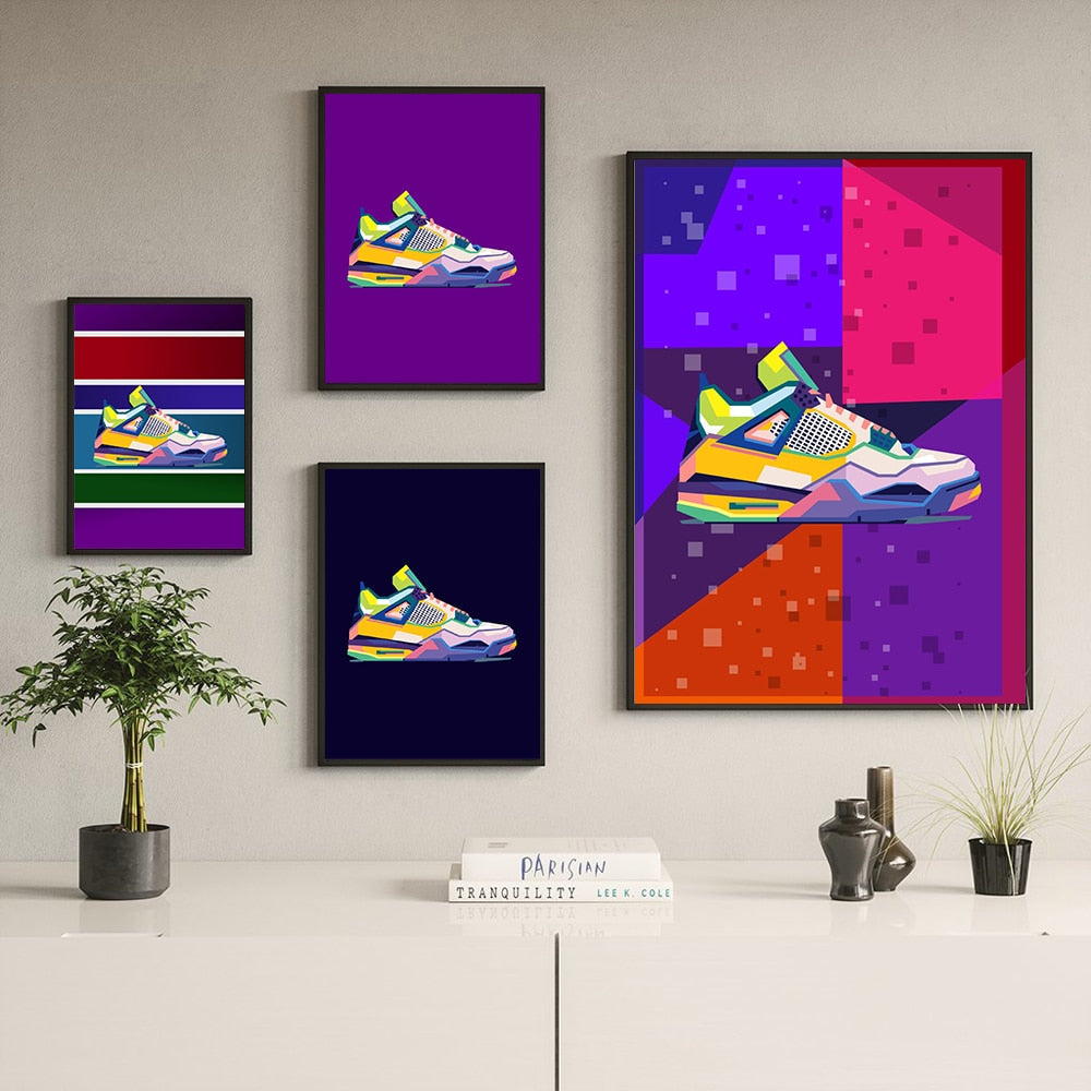 Luxury Brand Sneakers Canvas Art