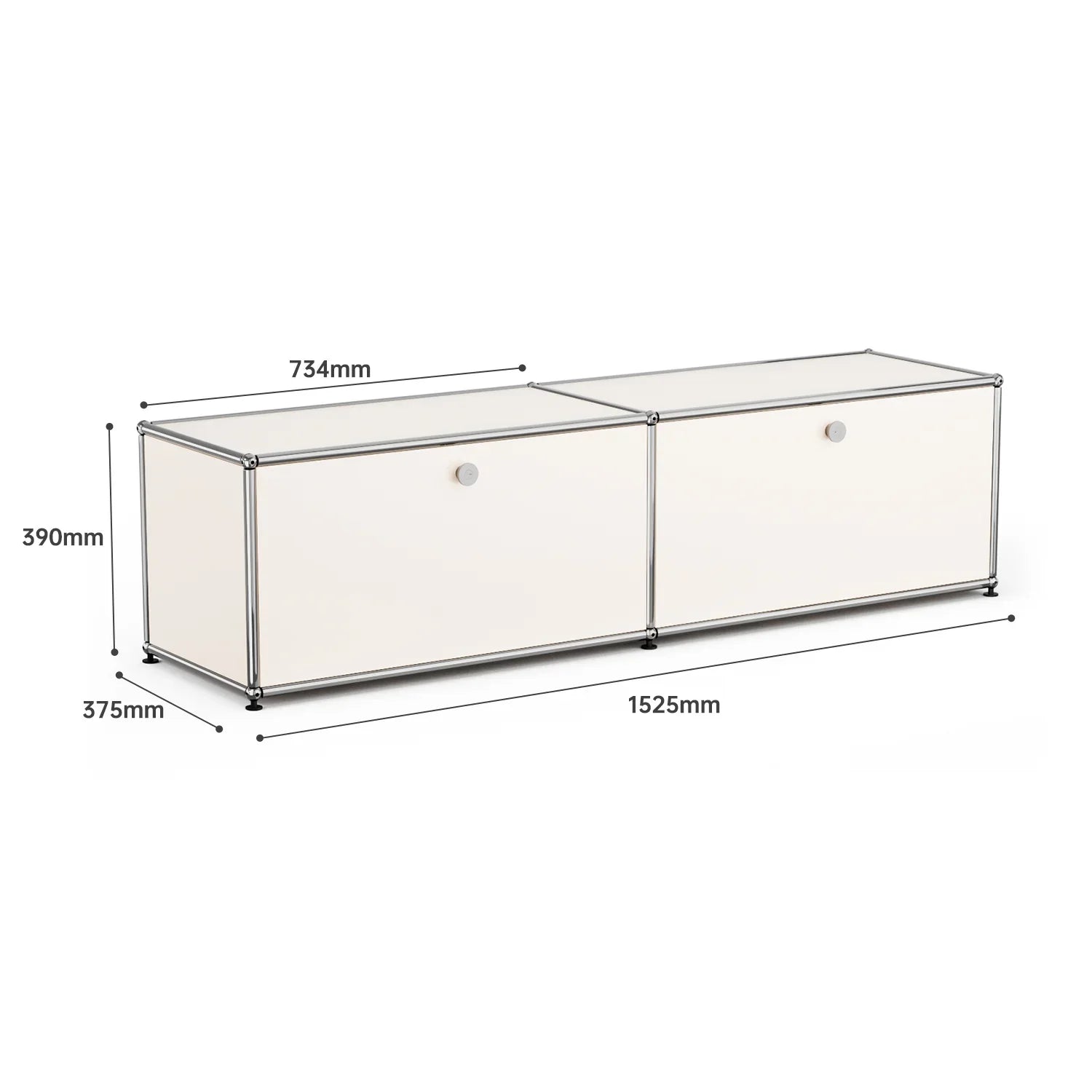 USM Haller White Modular Storage Cabinet Replica