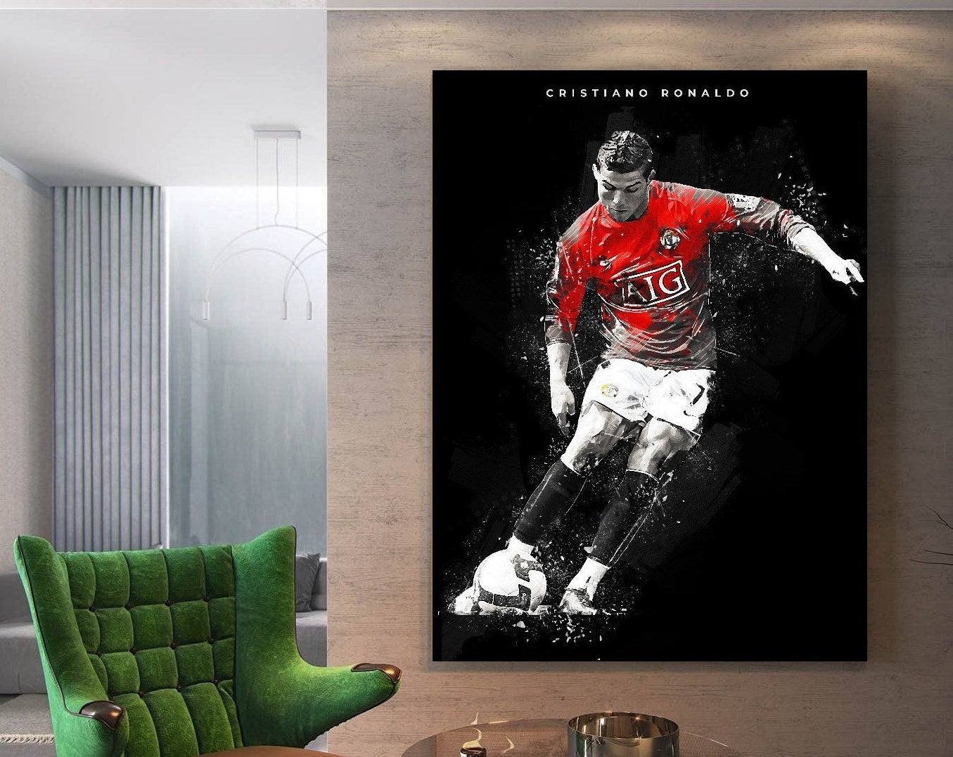 Football Legend CR7 Cristiano Ronaldo Canvas Art