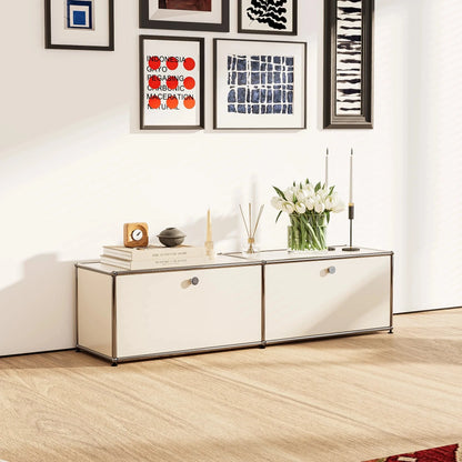 USM Haller White Modular Storage Cabinet Replica