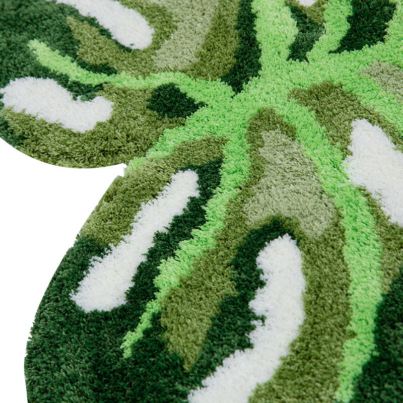 Tropical Monstera Leaf Rug