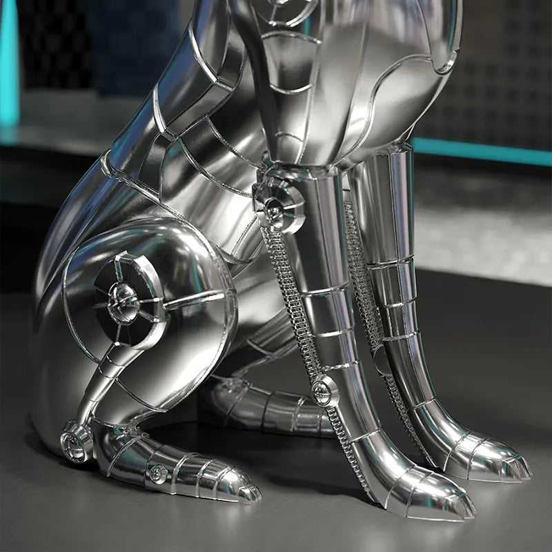 Electroplated Robot Dog Floor Ornament