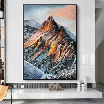 Majestic Mountain Scenery Canvas Art