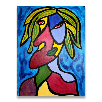 Abstract Picasso Graffiti Figure Canvas Art