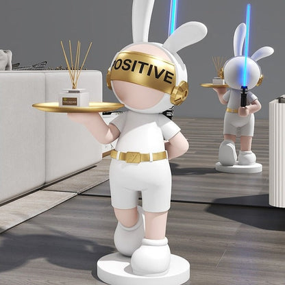 Rabbit Bunny Light Saber Statue