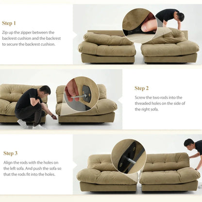 Malino Cloud Sofa Sleeper Modular Couch