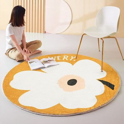 Flower Round Rug