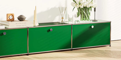 USM Haller Green Modular Storage Cabinet Replica