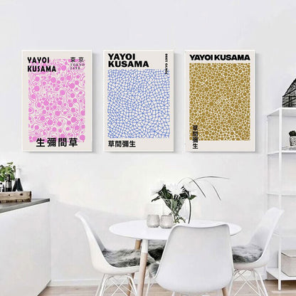 Abstract Kusama Yayoi Canvas Art