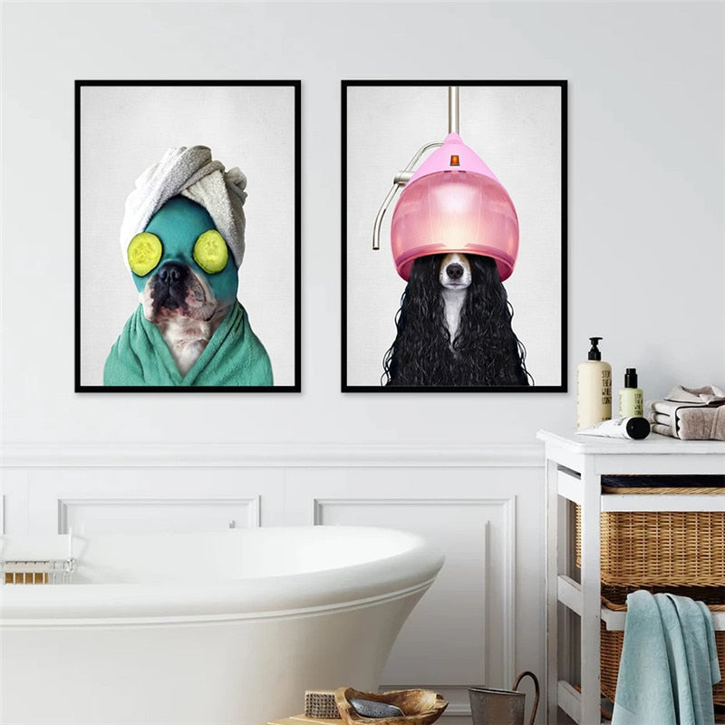 Funny Cute Dog Canvas Art