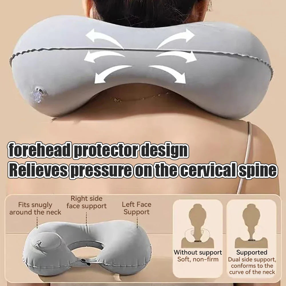 Press Type Inflatable Neck Pillow