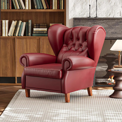 Walt Mid-Century Leather Armchair