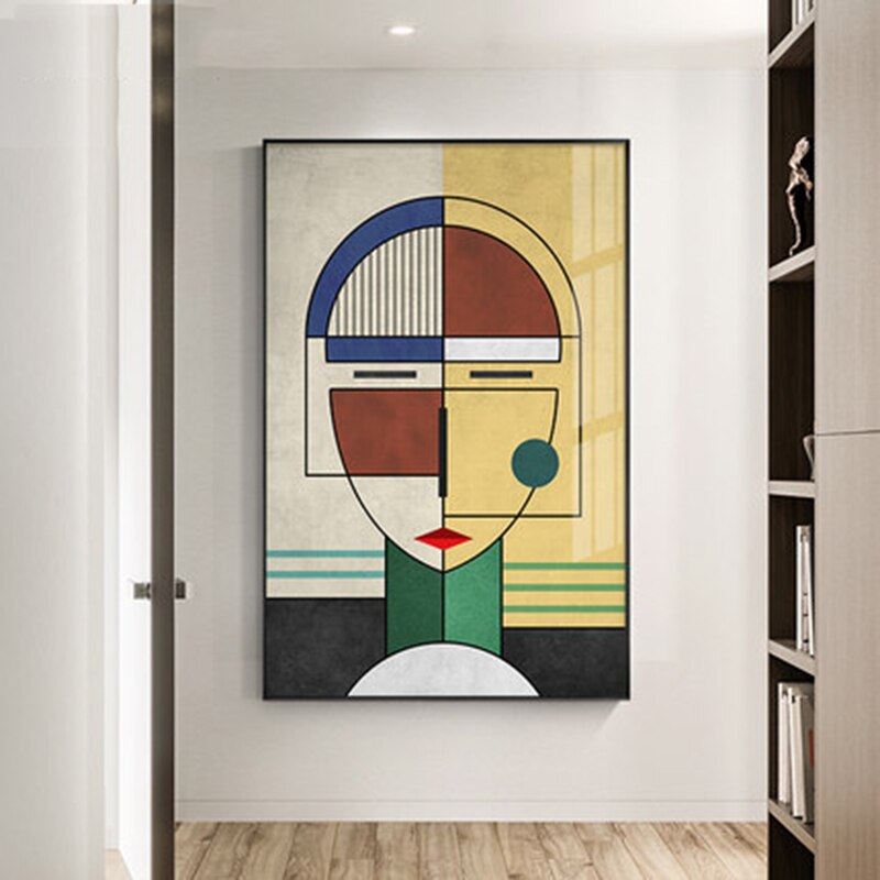 Picasso Color Line Woman Canvas Art