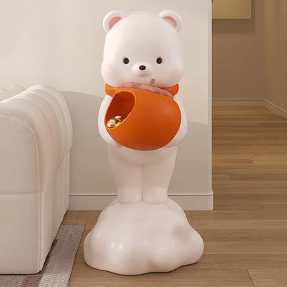 Cute Bear Snacks Storage Floor Ornament