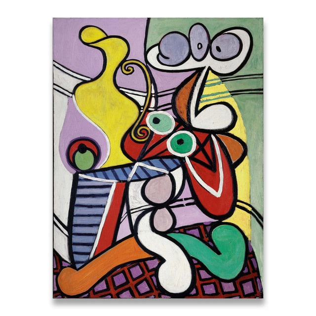 Abstract Picasso Graffiti Figure Canvas Art