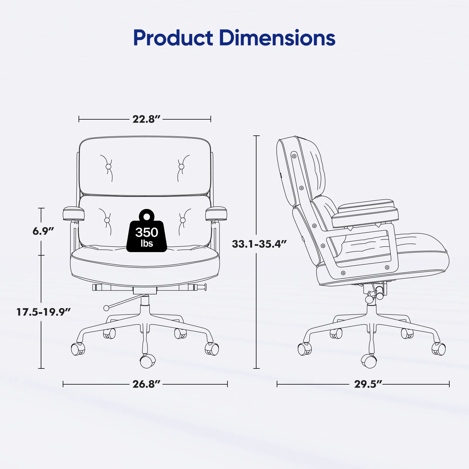 Eames Mid-Century Executive Office Chair