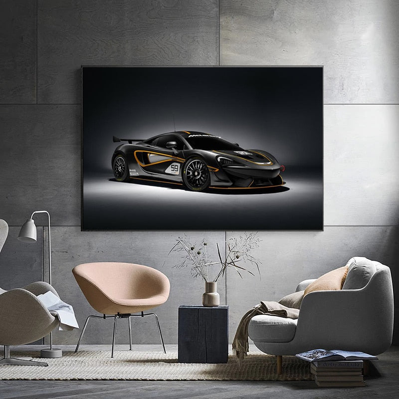 McLaren 570s Sports Car Canvas Art