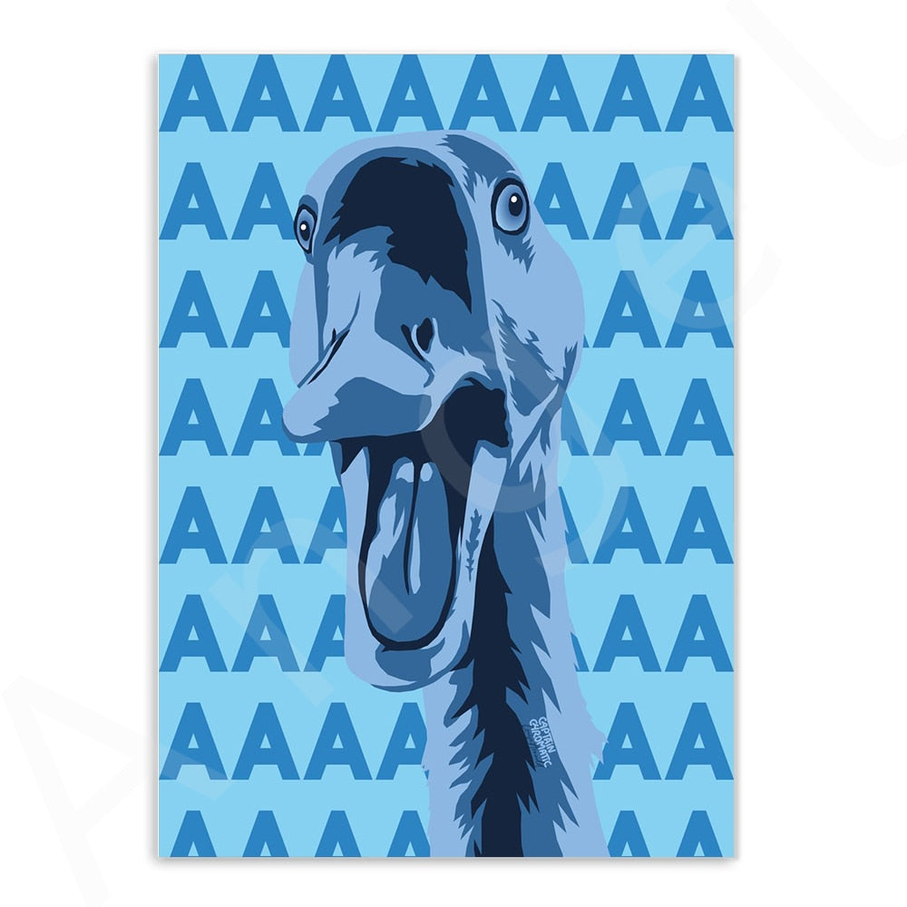 Funny Bird Duck Canvas Art