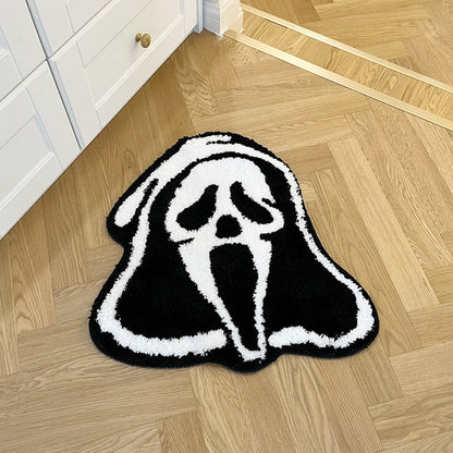 Ghost Face Scream Tufted Rug