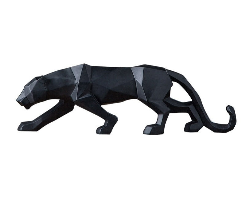 Geometric Panther Statue