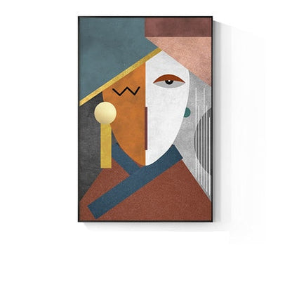 Picasso Color Line Woman Canvas Art