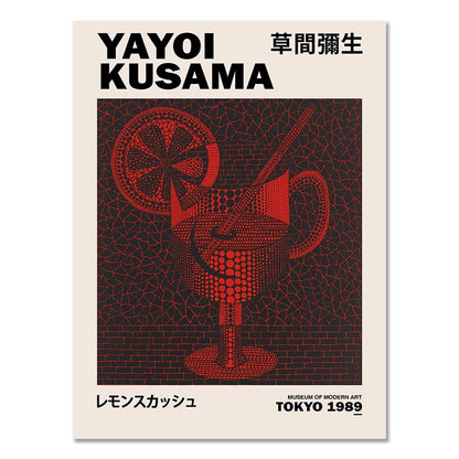 Yayoi Kusama Exhibition Canvas Art