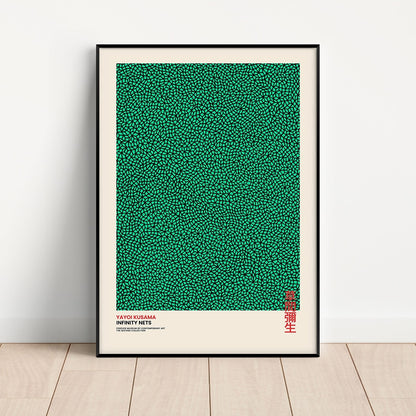 Yayoi Kusama Abstract Line Dots Canvas Art