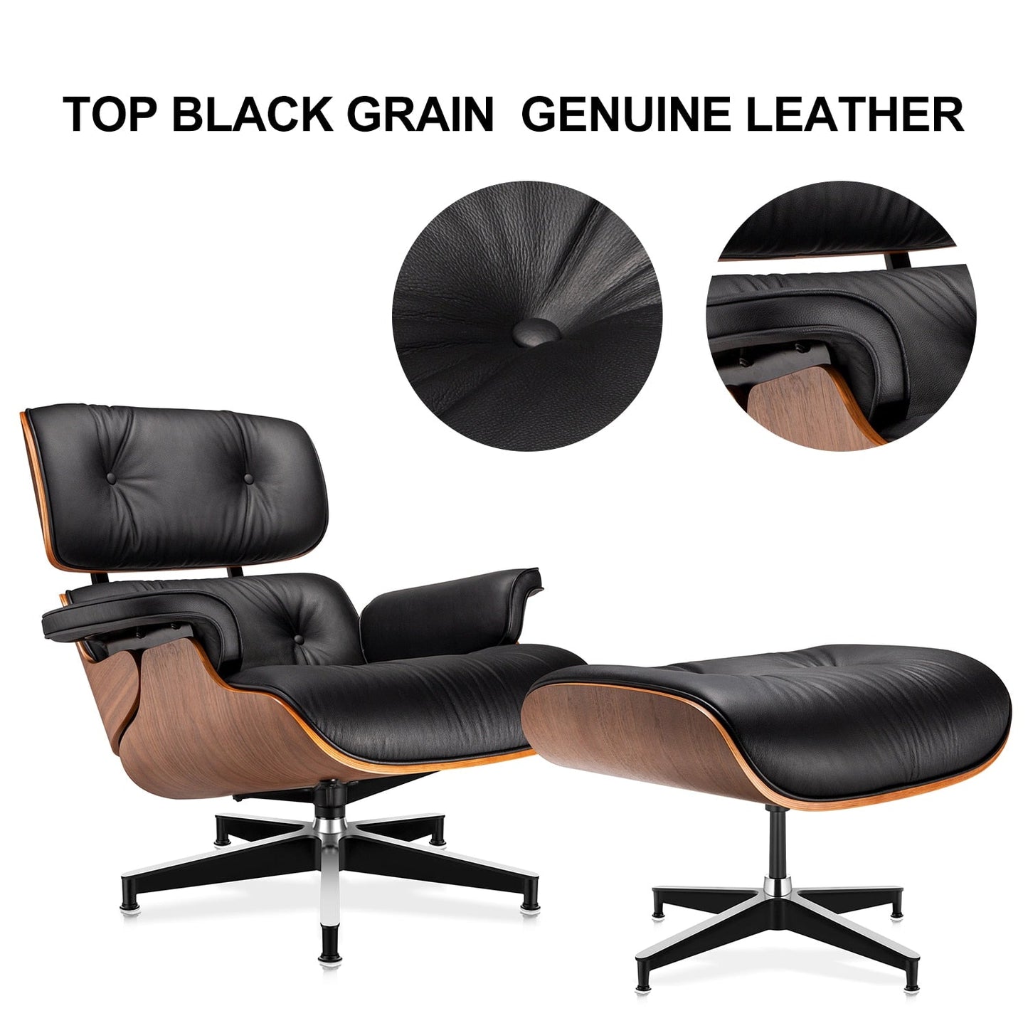 Eames Lounge Chair and Ottoman (Tall Version)