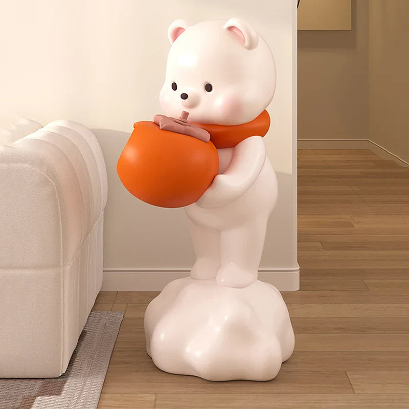 Cute Bear Snacks Storage Floor Ornament