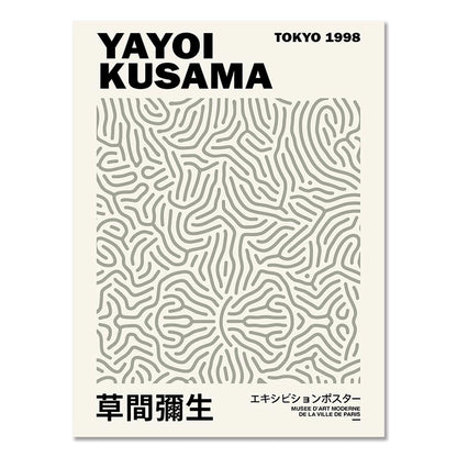 Yayoi Kusama Exhibition Canvas Art