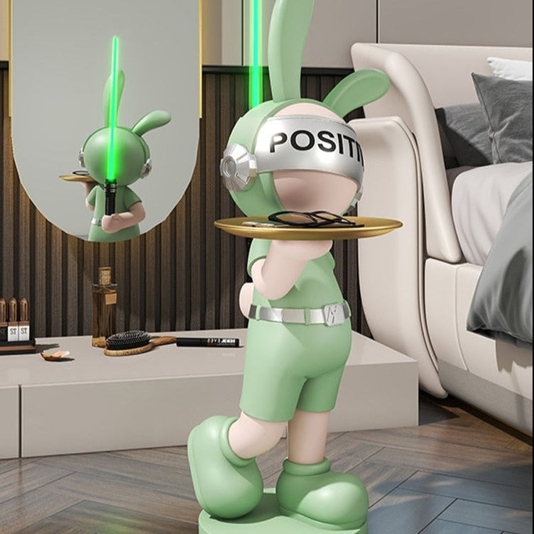 Rabbit Bunny Light Saber Statue