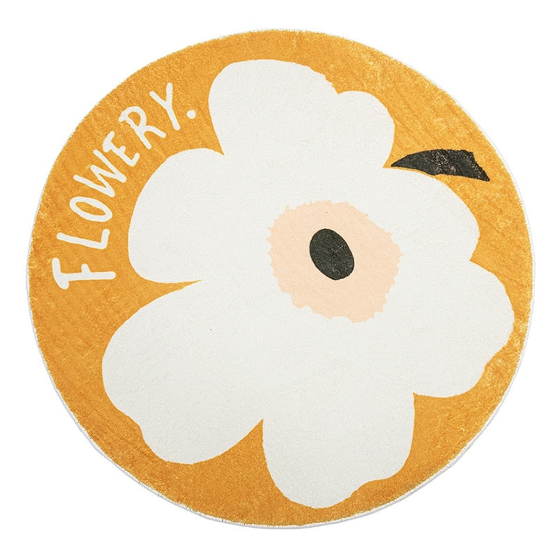 Flower Round Rug