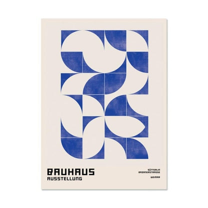 Abstract Geometry Bauhaus Colorful Canvas Art