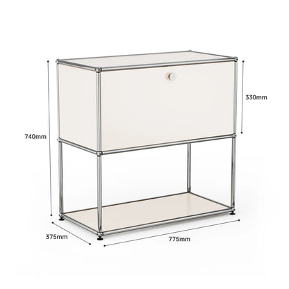 USM Haller White Modular Storage Cabinet Replica