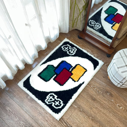 UNO Wild Draw 4 Card Rug