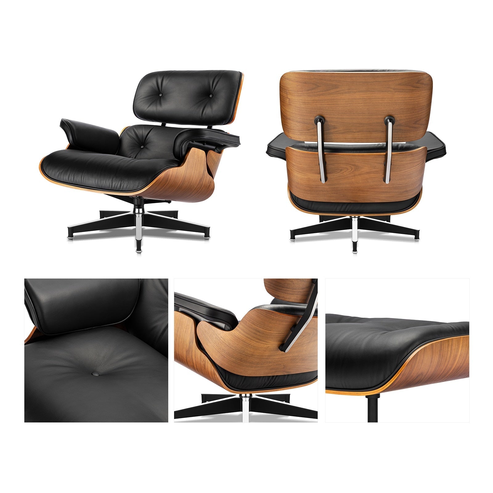 Eames Lounge Chair and Ottoman (Tall Version)