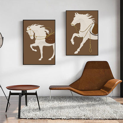 Minimalist Horse Canvas Art