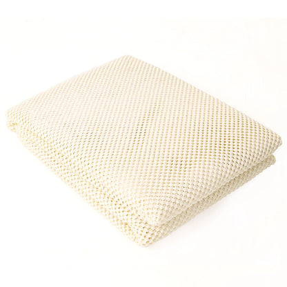 Rectangle White Gird Non-Slip Grip Rug