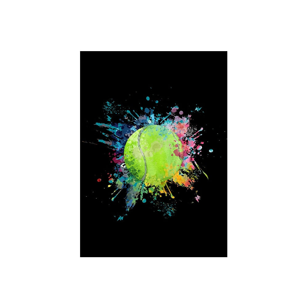 Graffiti Sport Ball Canvas Art